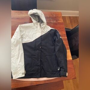Women's Black Dot Black and White Ski Jacket